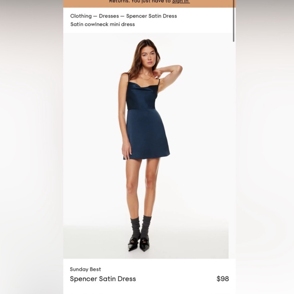 Aritzia Spencer Dress size Medium